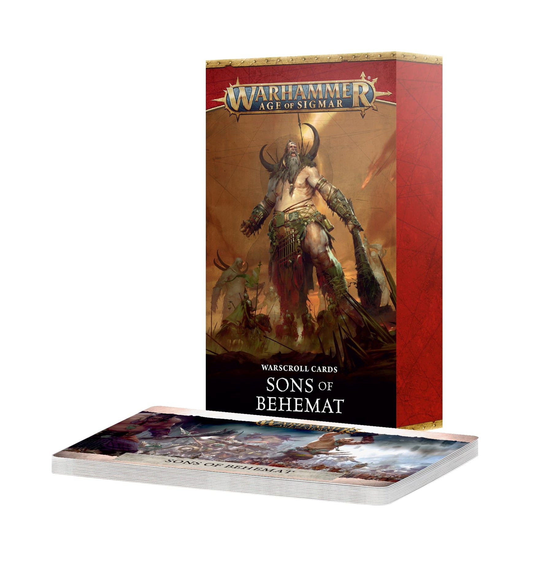 Games Workshop Tabletop Games > Games Workshop > Age of Sigmar Warhammer: Age of Sigmar - Warscroll Cards: Sons of Behemat 5011921285501 93-04
