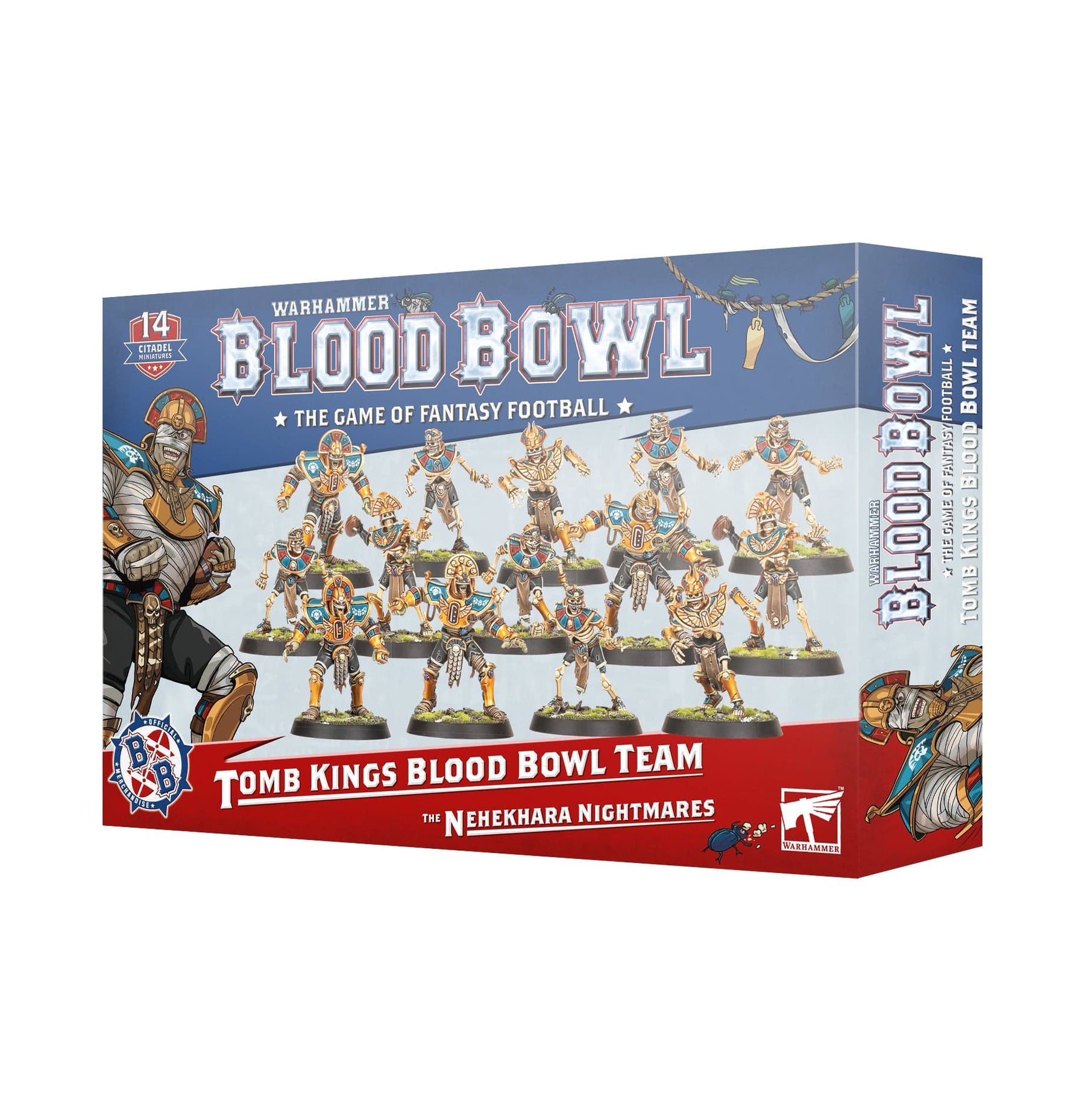 Games Workshop Tabletop Games > Games Workshop > Blood Bowl Blood Bowl - Tomb Kings Nehekharan Nightmares Team 5011921245451 202-52