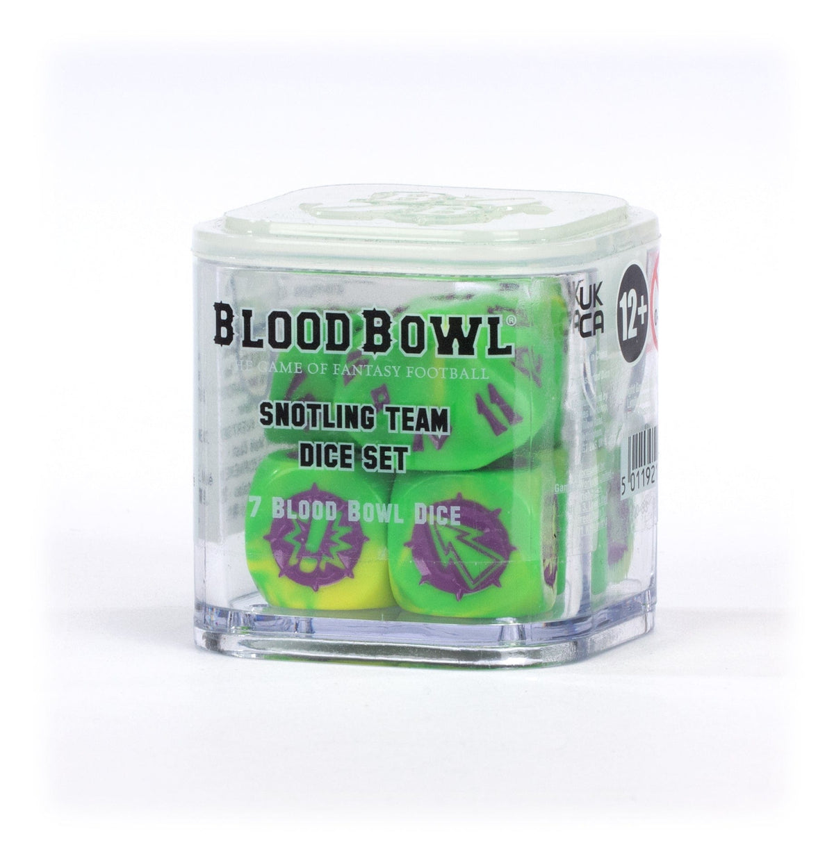 Games Workshop Tabletop Games > Games Workshop > Blood Bowl Warhammer - Blood Bowl: Snotlings - Team Dice Set 5011921166107 200-83
