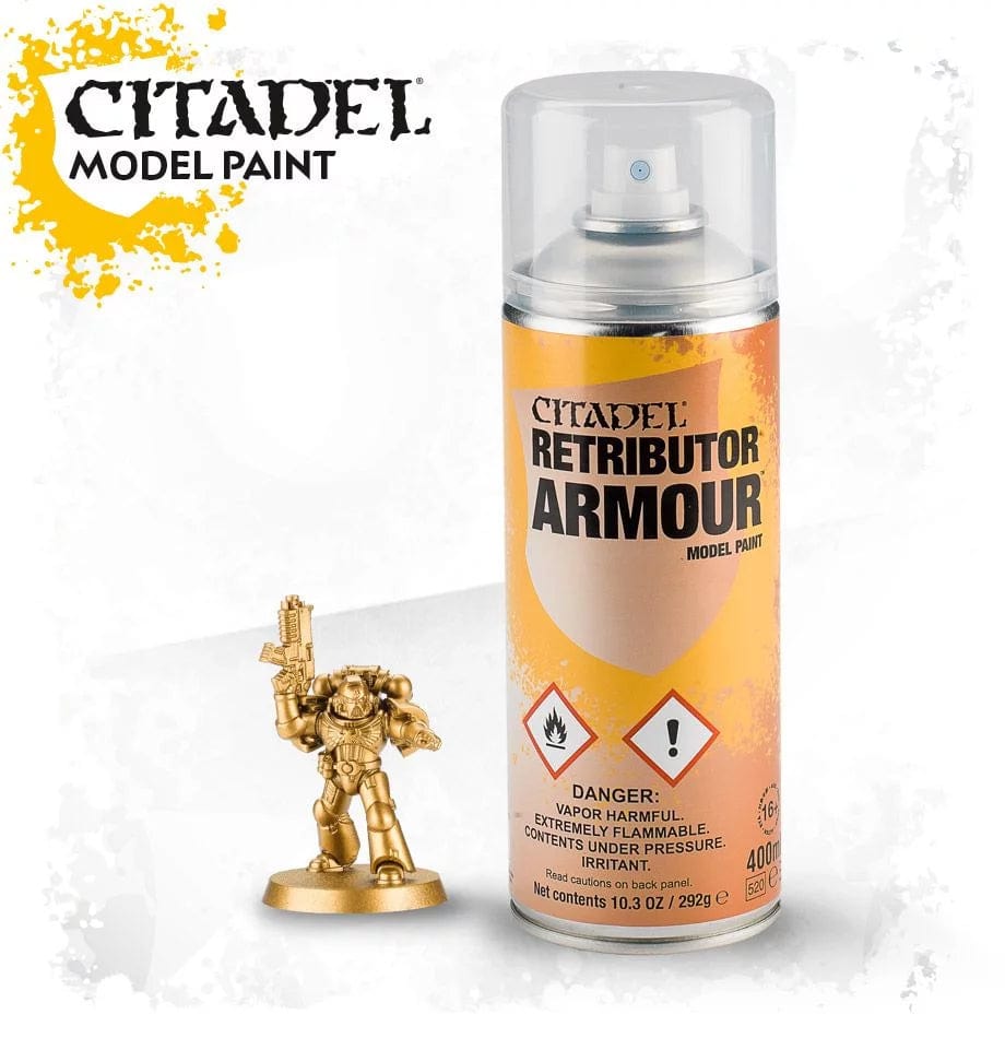 Games Workshop Tabletop Games > Games Workshop > Citadel Citadel: Colour Spray - Retributor Armour (New Version) 5011921193523 62-25