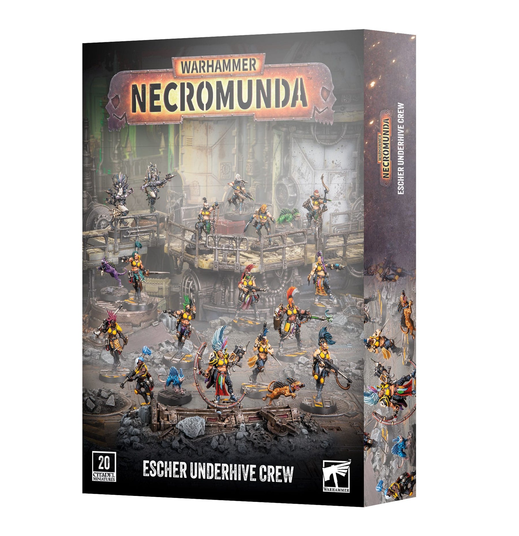 Games Workshop Tabletop Games > Games Workshop > Necromunda WARHAMMER 40K - NECROMUNDA: ESCHER UNDERHIVE CREW 5011921266470 301-71
