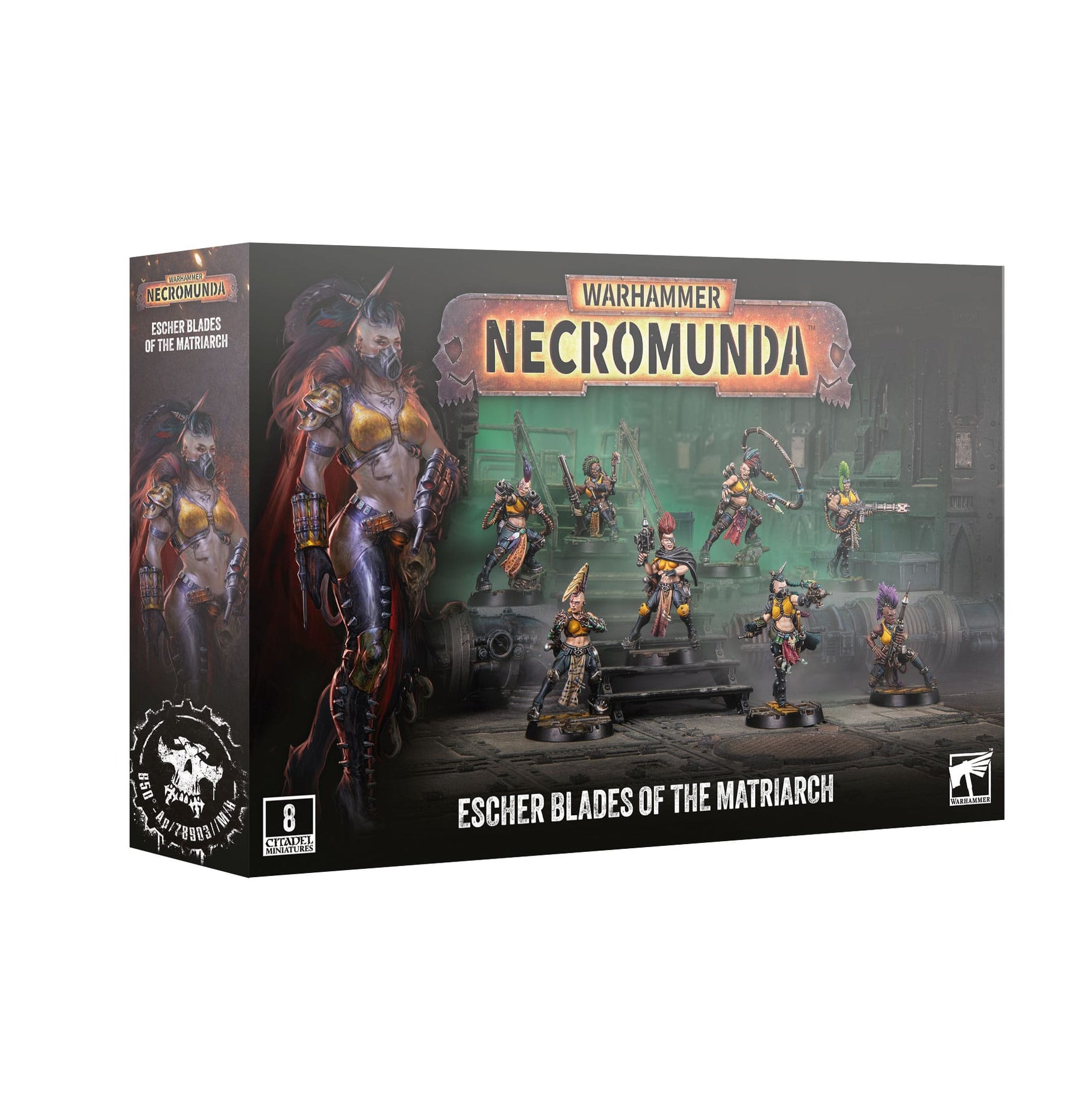 Games Workshop Tabletop Games > Games Workshop > Necromunda WARHAMMER NECROMUNDA: ESCHER BLADES OF THE MATRIARCH 5011921252794 301-85