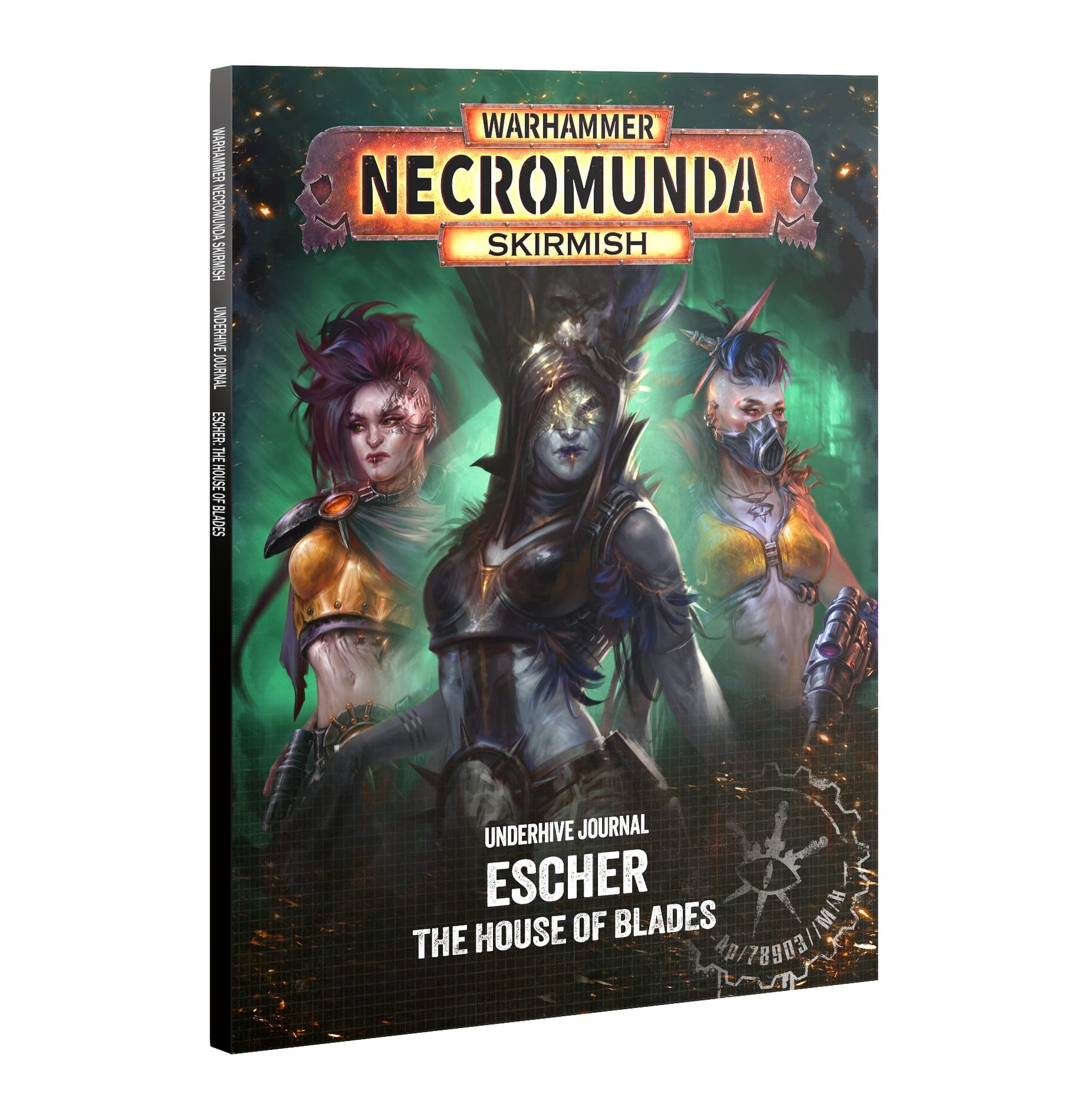 Games Workshop Tabletop Games > Games Workshop > Necromunda WARHAMMER NECROMUNDA SKIRMISH - UNDERHIVE JOURNAL: ESCHER: HOUSE OF BLADES 9781837792269 301-81