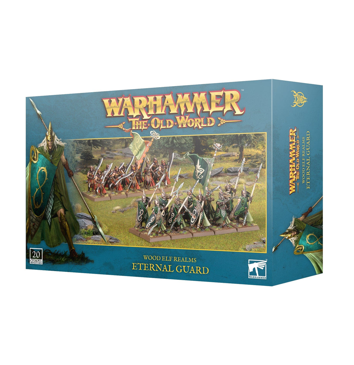 Games Workshop Tabletop Games > Games Workshop > Other Warhammer Warhammer 40K - The Old World: Wood Elf Realms Eternal Guard 5011921222001 13-106