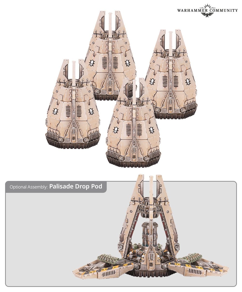 Warhammer: Legions Imperialis - Dreadnought Drop Pods