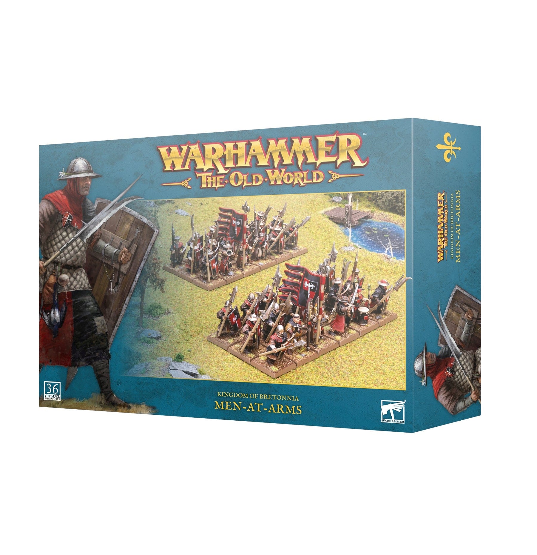 Games Workshop Tabletop Games > Games Workshop > The Old World Warhammer - The Old World - Kingdom of Bretonnia: Men-At-Arms 501192120616-2 06-12