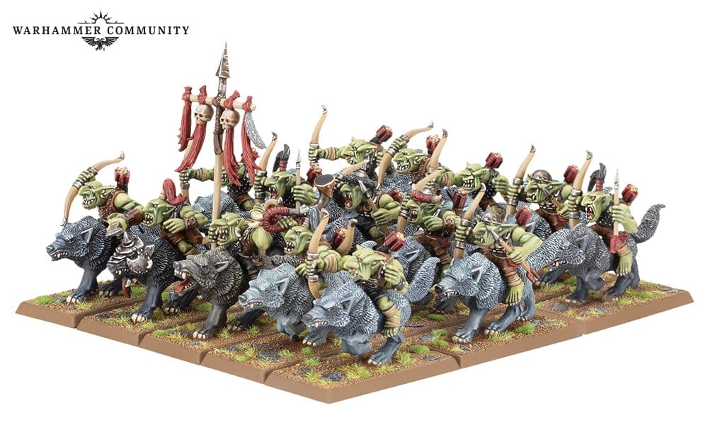 Warhammer - The Old World -Orc & Goblin Tribes: Goblin Wolf Rider Mob