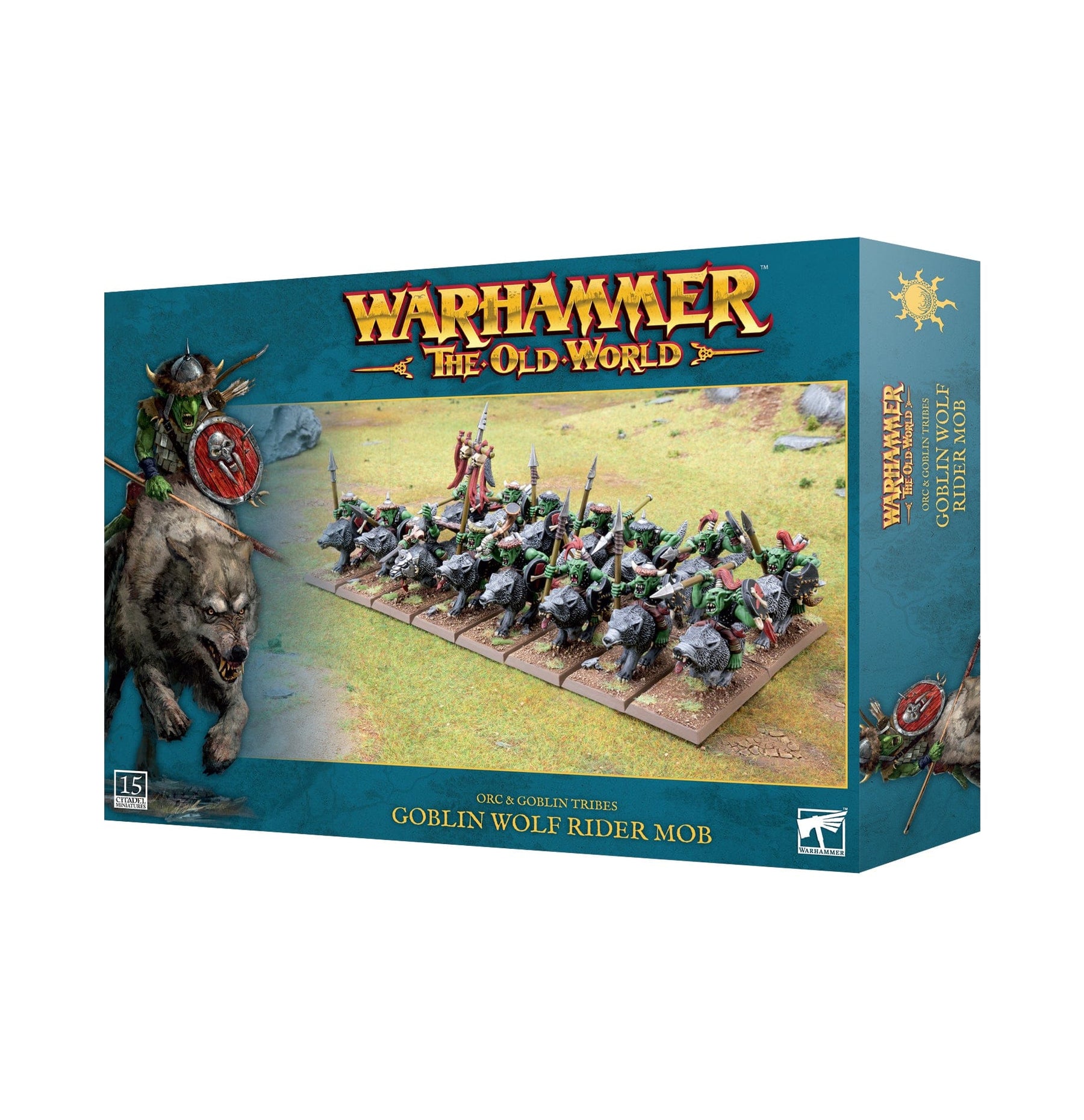 Games Workshop Tabletop Games > Games Workshop > The Old World Warhammer - The Old World -Orc & Goblin Tribes: Goblin Wolf Rider Mob 5011921206322 09-09