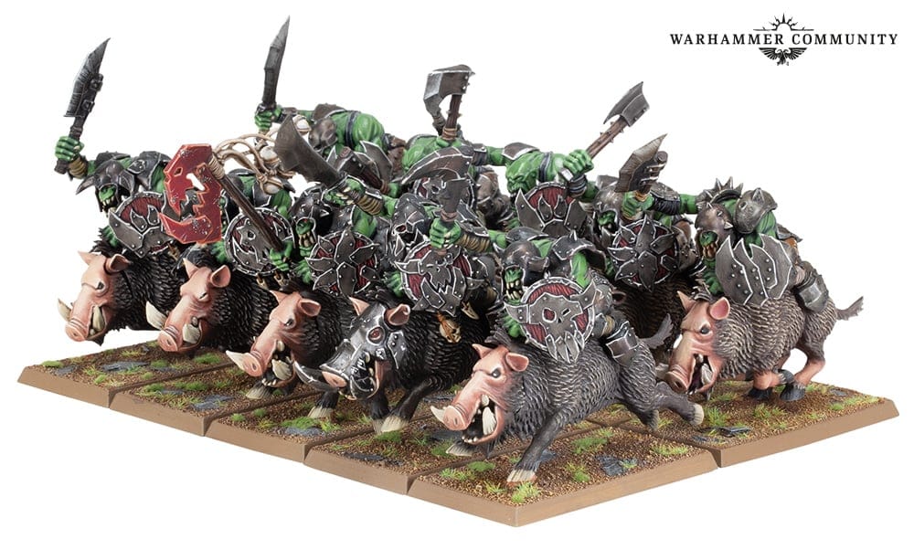 Warhammer - The Old World -Orc & Goblin Tribes: Orc Boar Boyz Mob