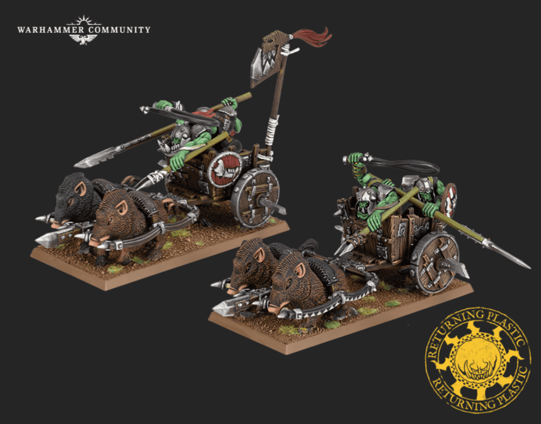 Warhammer - The Old World -Orc & Goblin Tribes: Orc Boar Chariots
