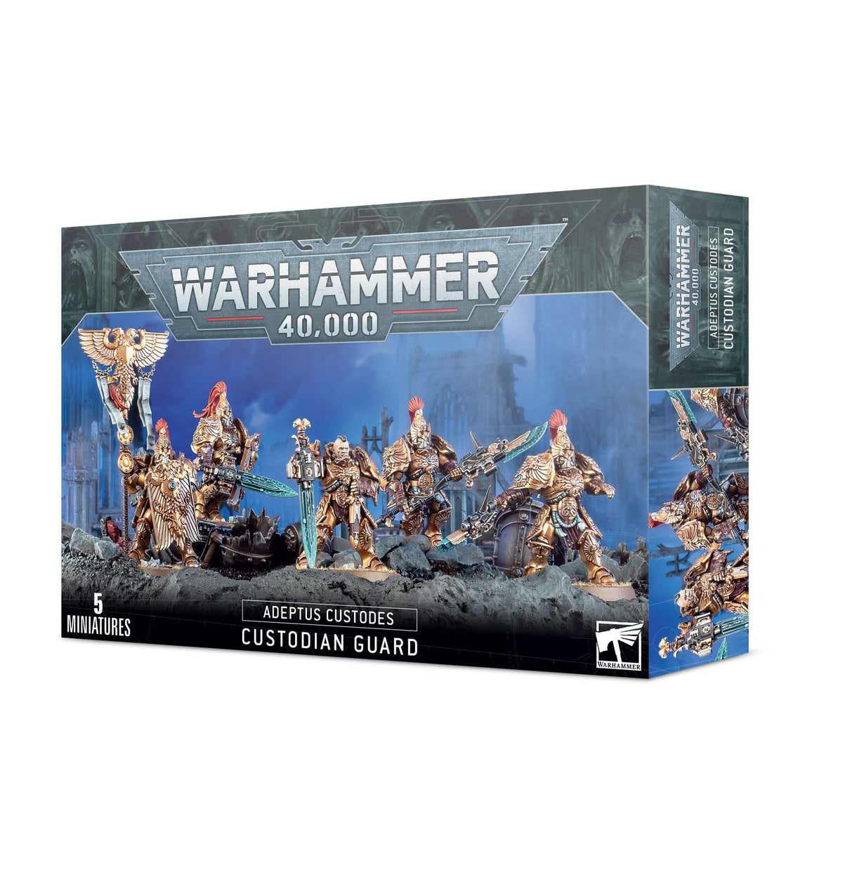 Games Workshop Tabletop Games > Games Workshop > Warhammer 40k > Adeptus Custodes Warhammer - 40k: Adeptus Custodes - Custodian Guard 5011921172016 01-07