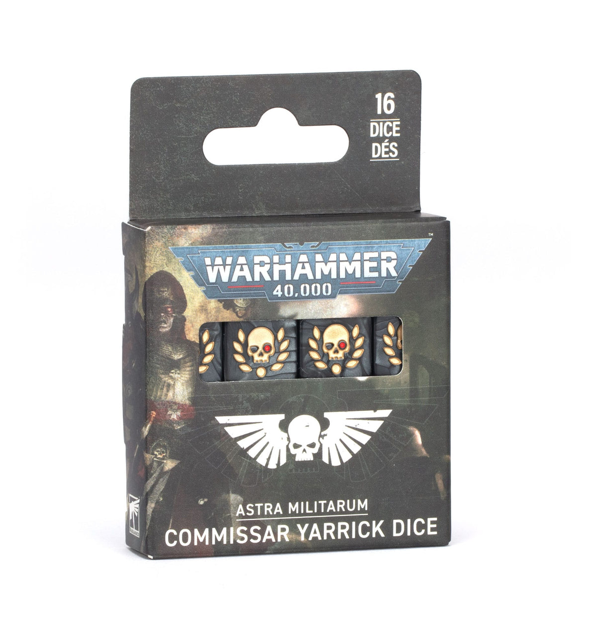 Games Workshop Tabletop Games > Games Workshop > Warhammer 40k > Astra Militarum Warhammer 40K - Astra Militarum Commissar Yarrick Dice 5011921257966 47-83