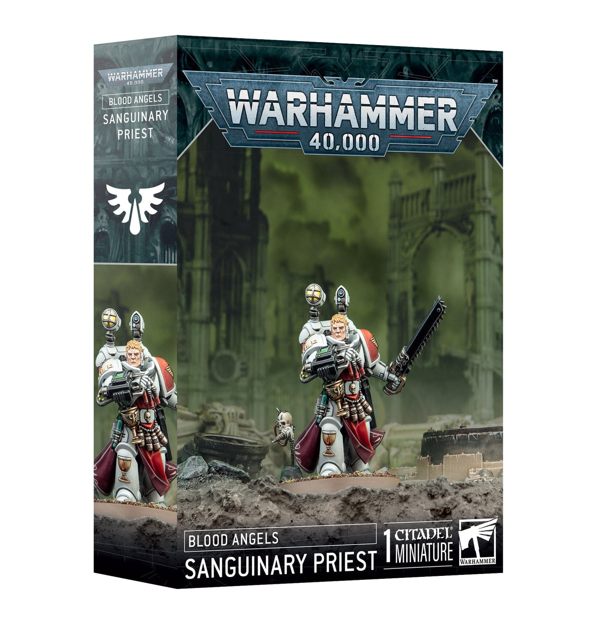Games Workshop Tabletop Games > Games Workshop > Warhammer 40k > Blood Angels WARHAMMER 40K - BLOOD ANGELS: SANGUINARY PRIEST 5011921227174 41-48