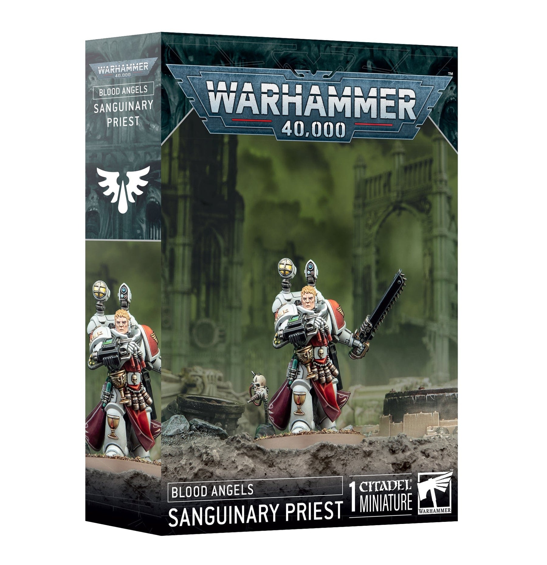 Games Workshop Tabletop Games > Games Workshop > Warhammer 40k > Blood Angels WARHAMMER 40K - BLOOD ANGELS: SANGUINARY PRIEST 5011921227174 41-48