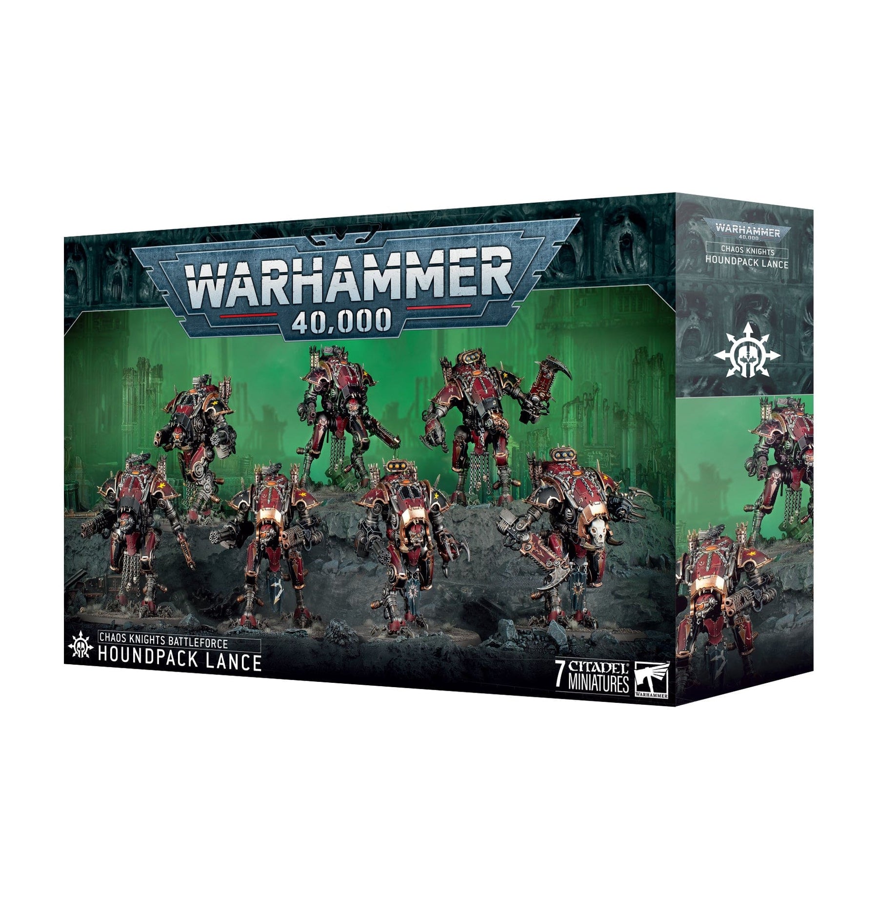 Games Workshop Tabletop Games > Games Workshop > Warhammer 40k > Chaos Knights Warhammer 40K - Chaos Knights: Houndpack Lance 5011921243655 43-104