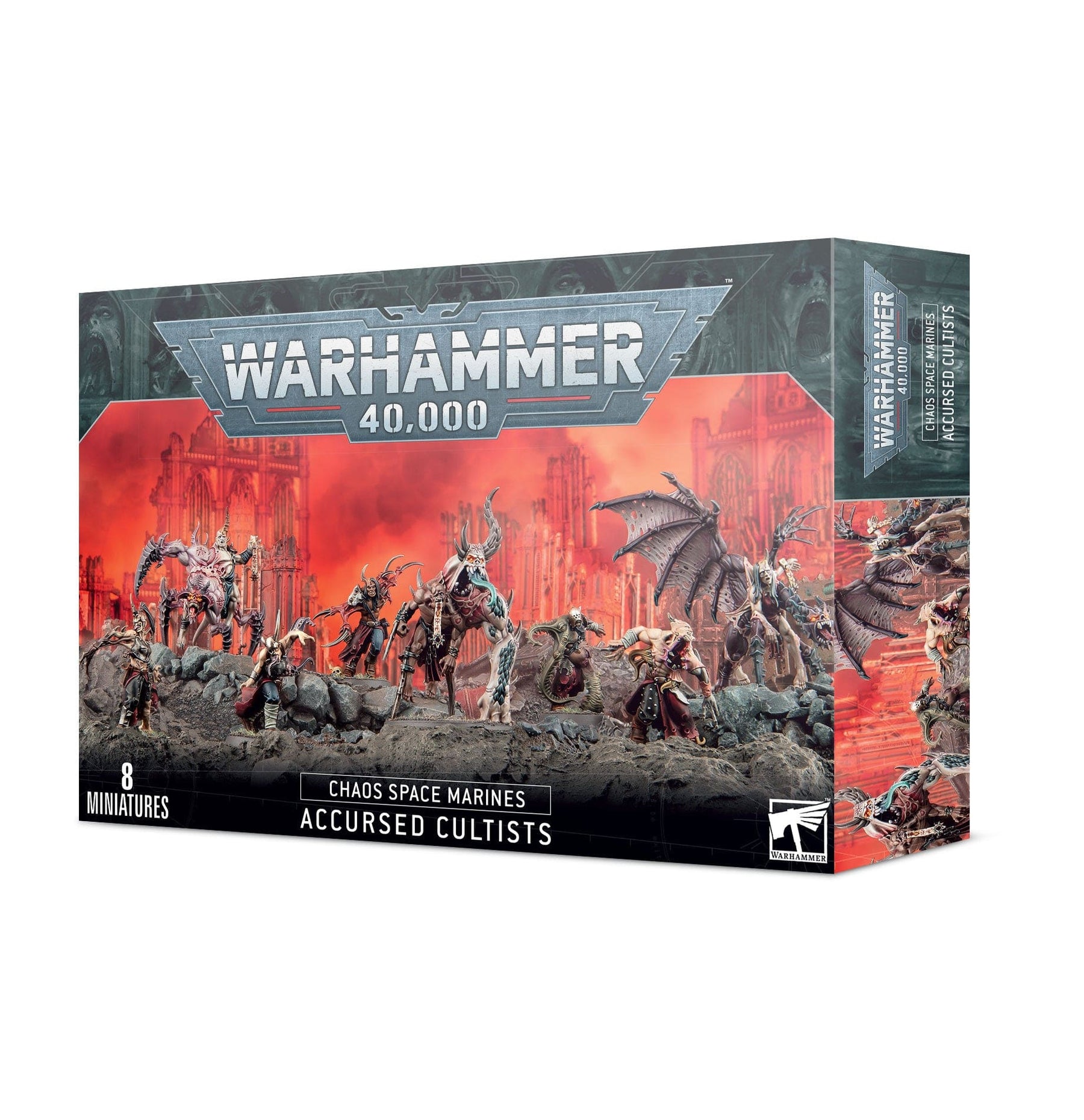 Games Workshop Tabletop Games > Games Workshop > Warhammer 40k > Chaos Space Marines Warhammer 40k: Chaos Space Marines - Accursed Cultists 5011921165421 43-83