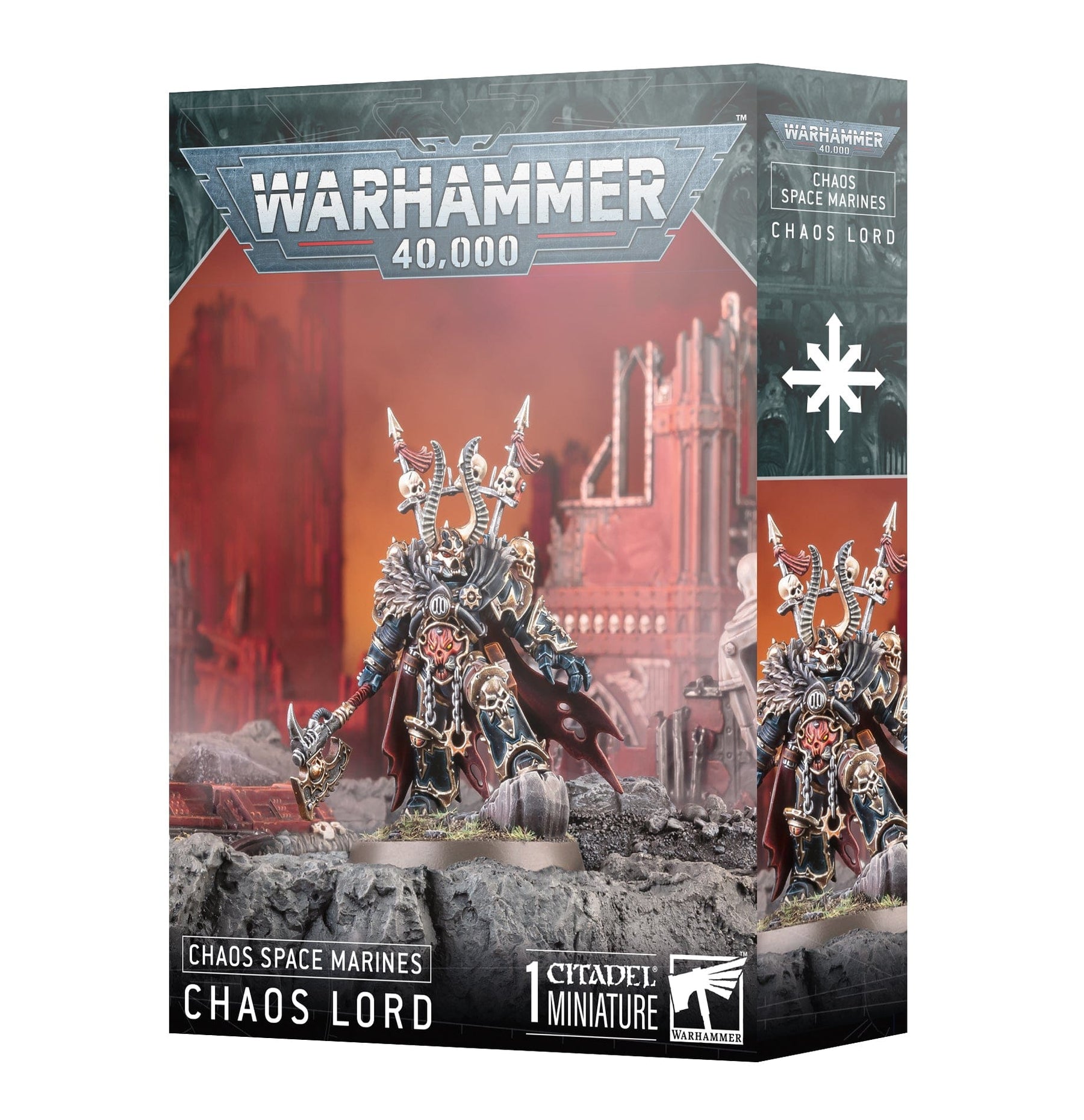 Games Workshop Tabletop Games > Games Workshop > Warhammer 40k > Chaos Space Marines WARHAMMER 40K - CHAOS SPACE MARINES: CHAOS LORD 5011921225101 43-100