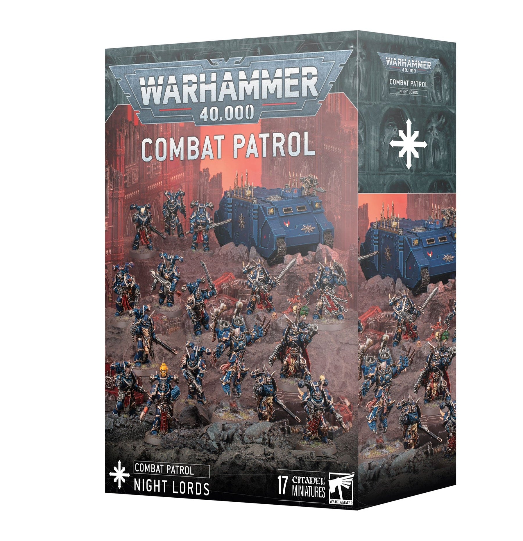 Games Workshop Tabletop Games > Games Workshop > Warhammer 40k > Chaos Space Marines Warhammer 40K - Chaos Space Marines: Combat Patrol Night Lords 5011921245628 73-432
