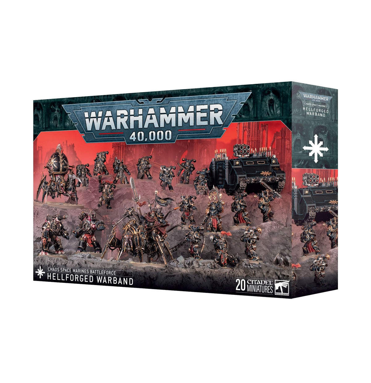 Games Workshop Tabletop Games > Games Workshop > Warhammer 40k > Chaos Space Marines Warhammer 40K - Chaos Space Marines: Hellforged Warband 5011921258239 71-43
