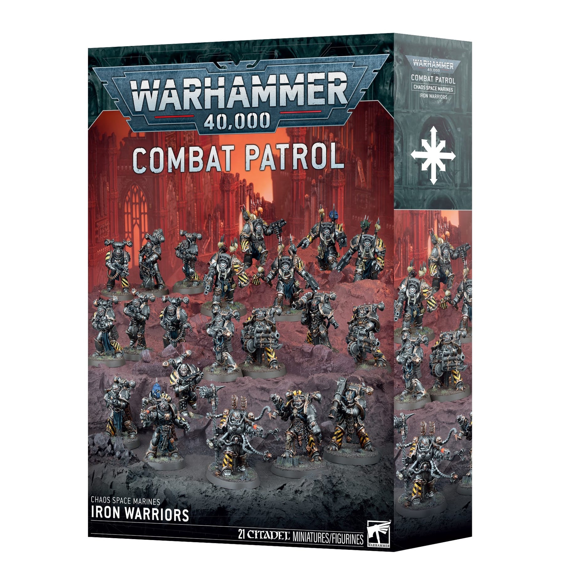Games Workshop Tabletop Games > Games Workshop > Warhammer 40k > Chaos Space Marines Warhammer 40K: Chaos Space Marines: Iron Warriors Combat Patrol 5011921252206 73-434