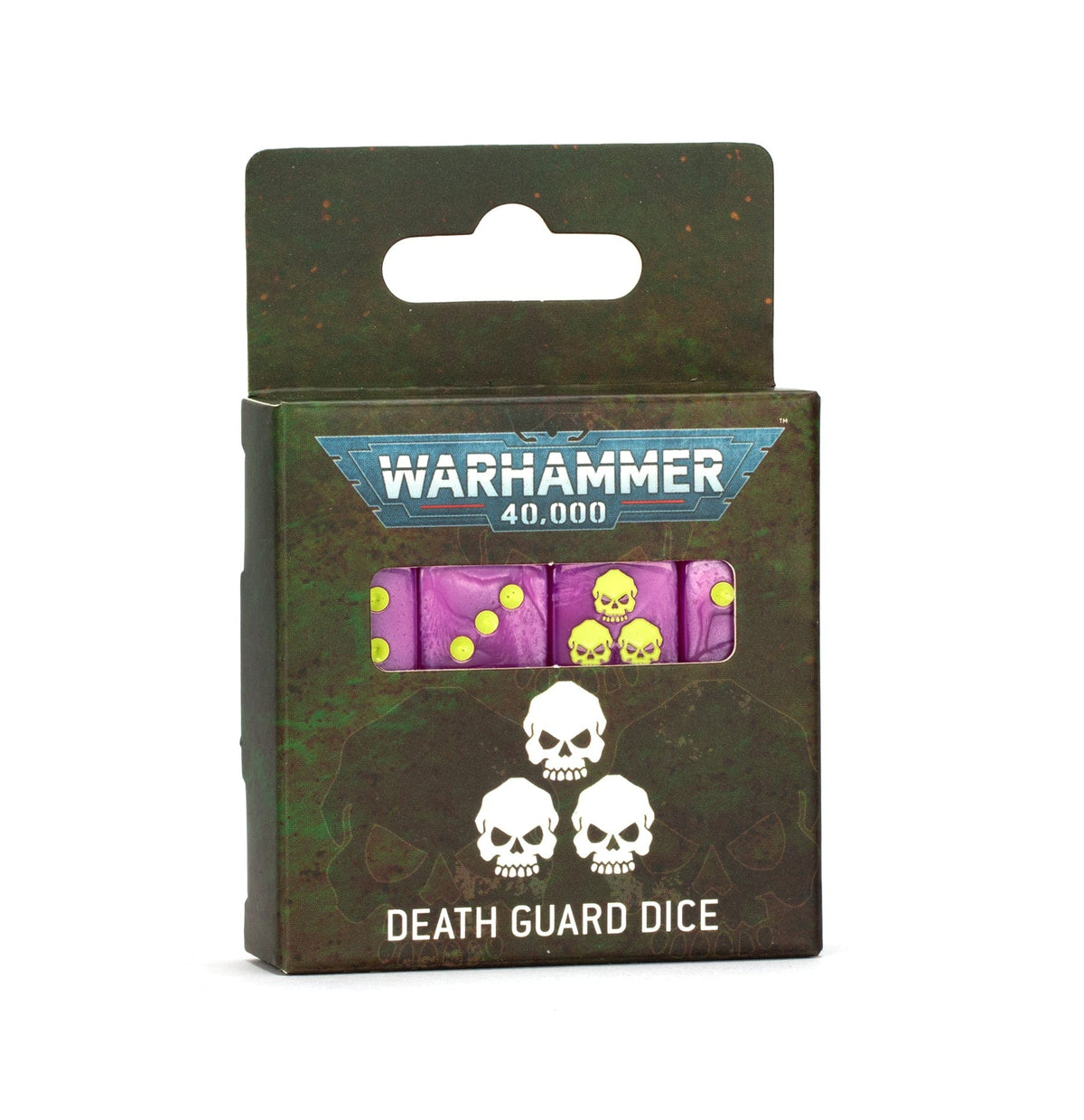 Games Workshop Tabletop Games > Games Workshop > Warhammer 40k > Death Guard Warhammer 40K - Death Guard Dice Set 5011921237807 42-14