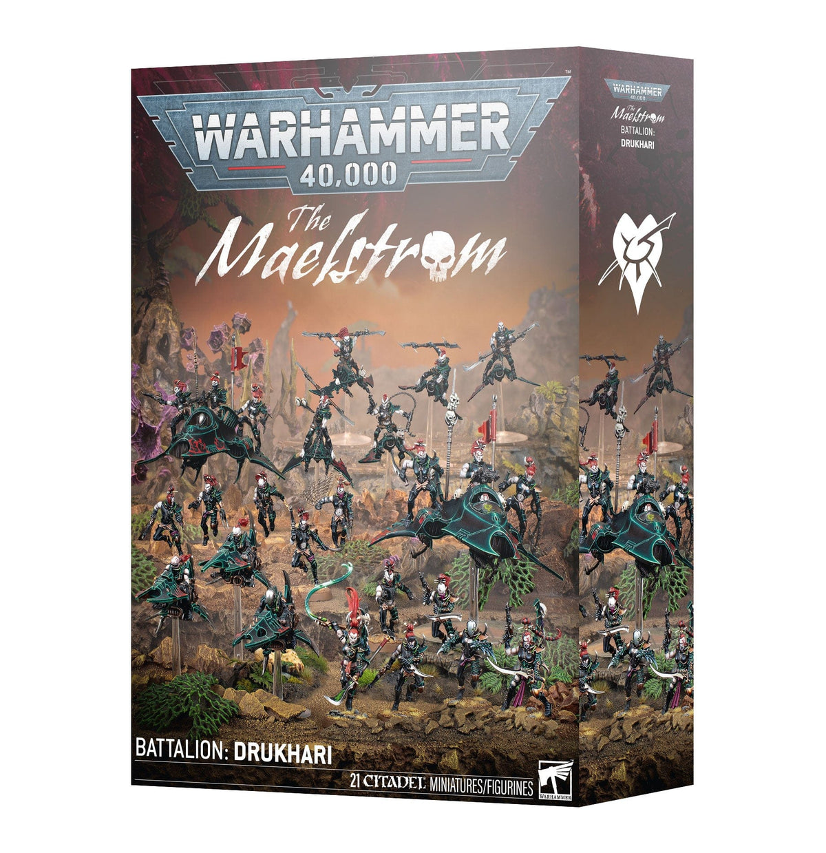 Games Workshop Tabletop Games > Games Workshop > Warhammer 40k > Drukhari Warhammer 40K - Maelstrom Battalion Drukhari 5011921251377 45-27