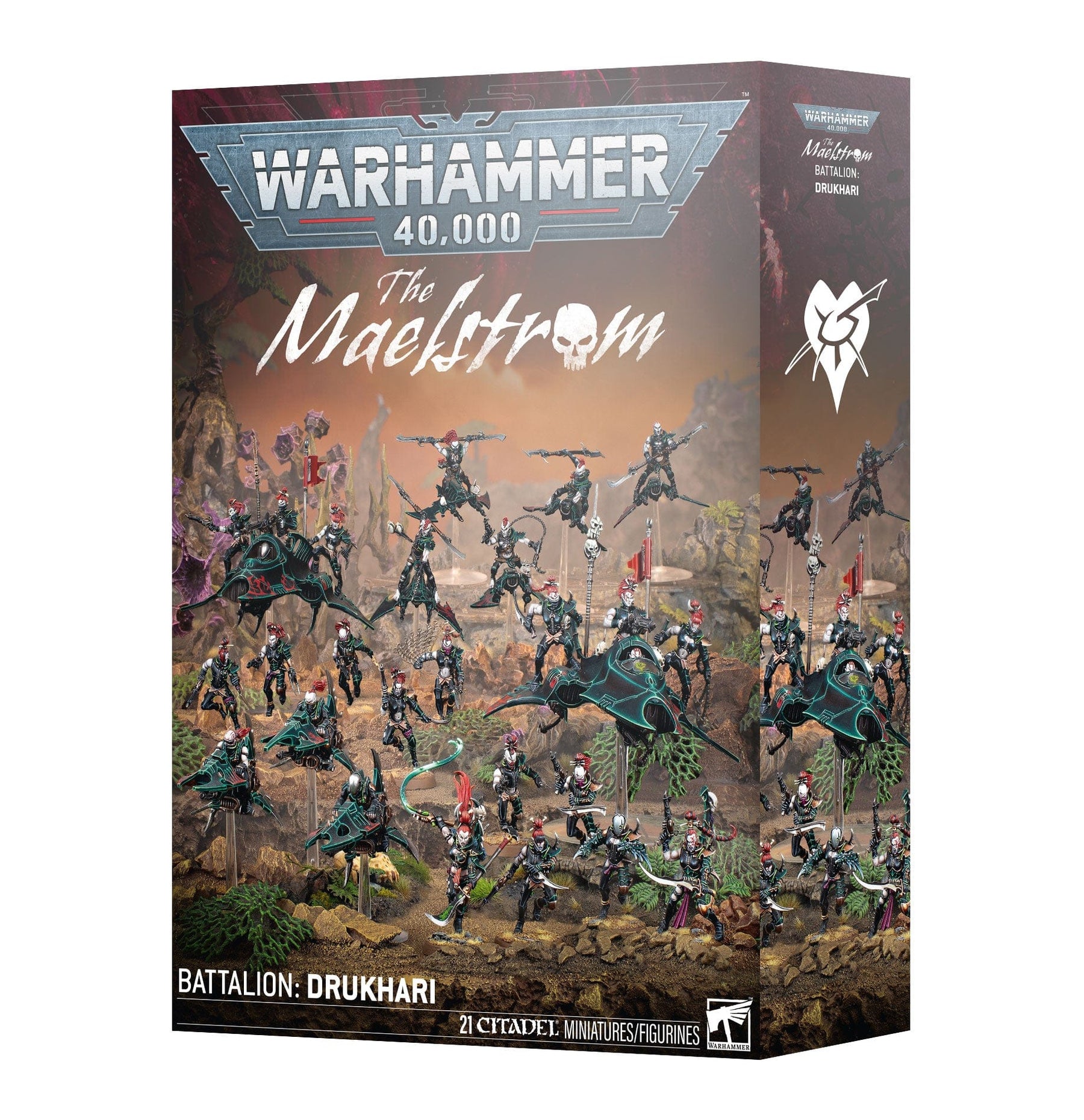 Games Workshop Tabletop Games > Games Workshop > Warhammer 40k > Drukhari Warhammer 40K - Maelstrom Battalion Drukhari 5011921251377 45-27