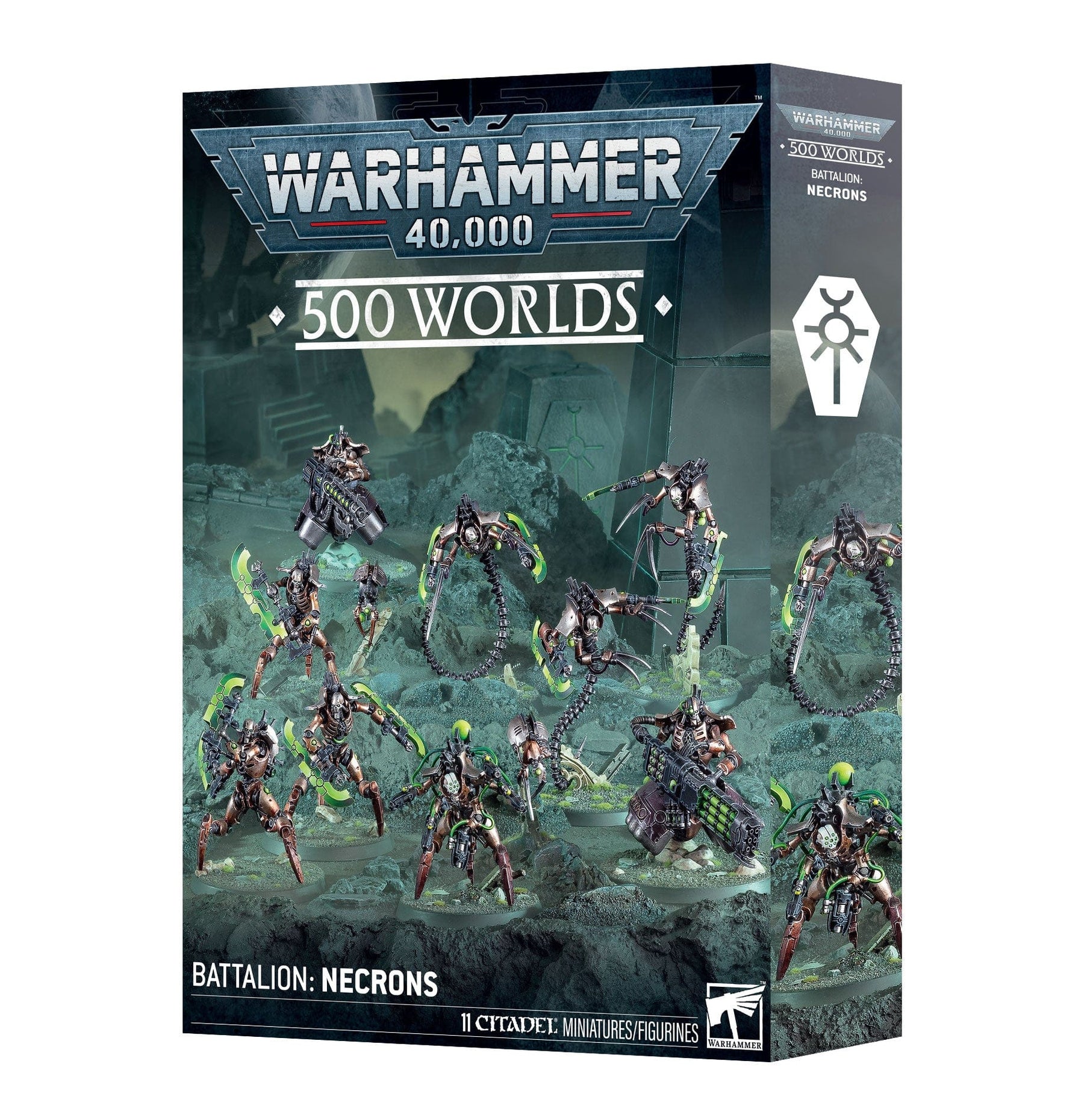 Games Workshop Tabletop Games > Games Workshop > Warhammer 40k > Necrons Warhammer 40K - Necrons - 500 Worlds Battalion 5011921249428 49-51
