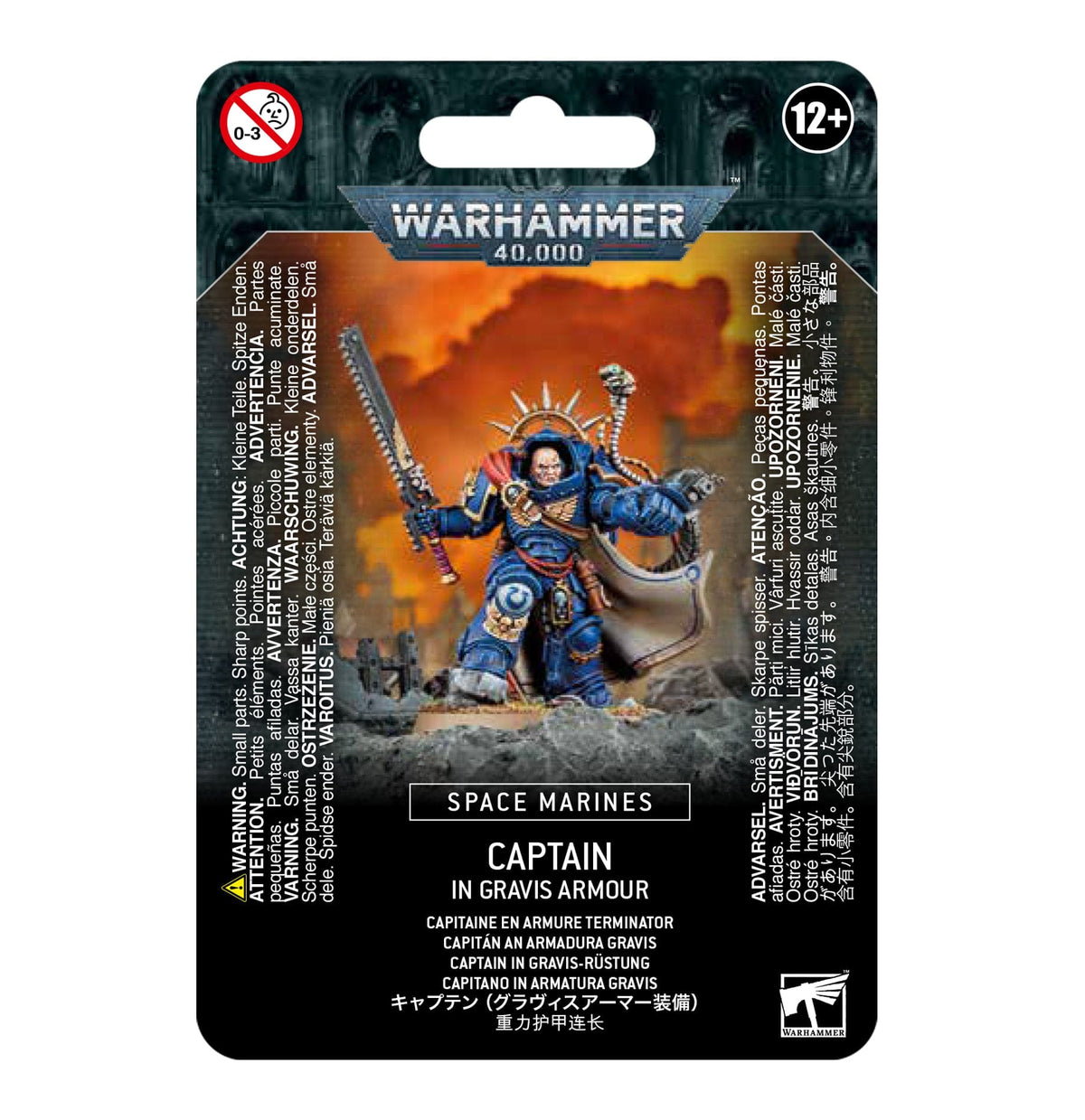 Games Workshop Tabletop Games > Games Workshop > Warhammer 40k > Space Marines Warhammer 40k - Space Marines: Captain in Gravis Armour 5011921163083 48-70