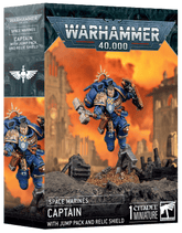 Games Workshop Tabletop Games > Games Workshop > Warhammer 40k > Space Marines Warhammer 40k - Space Marines: Captain with Jump Pack and Relic Shield 5011921265619 48-102