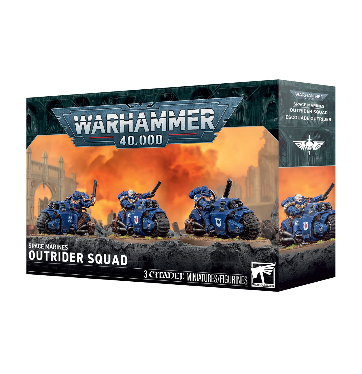 Games Workshop Tabletop Games > Games Workshop > Warhammer 40k > Space Marines Warhammer 40K - Space Marines: Outrider Squad 5011921267552 48-112