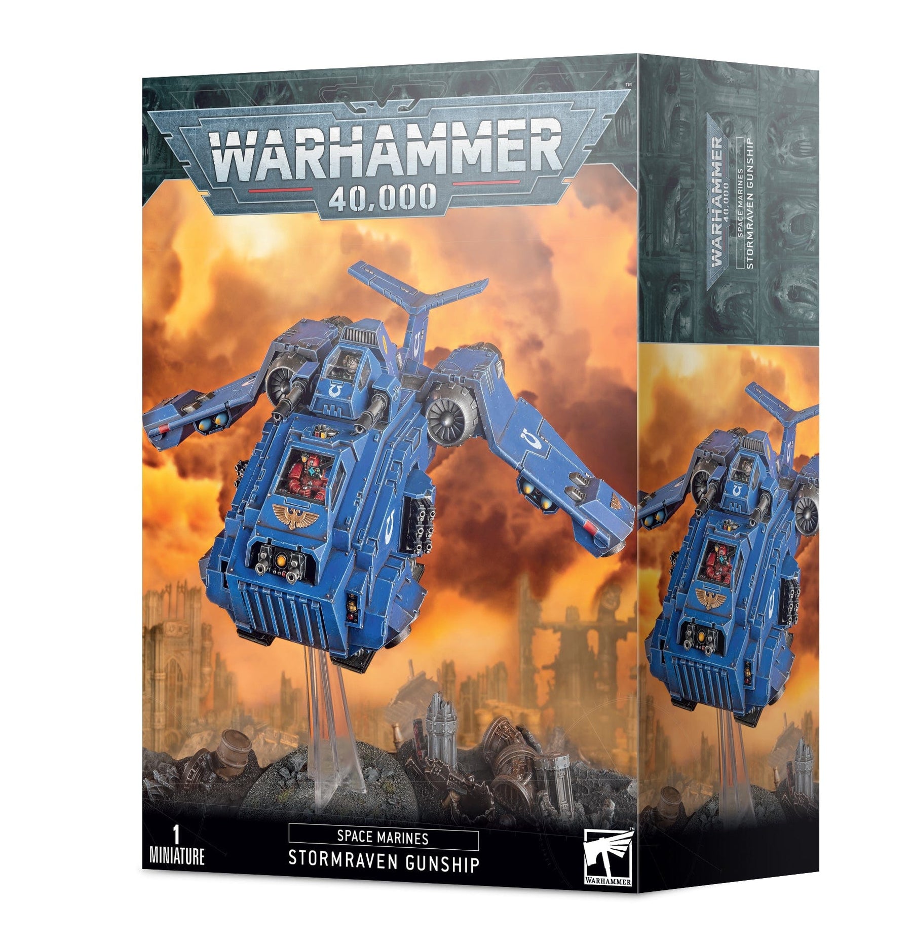 Games Workshop Tabletop Games > Games Workshop > Warhammer 40k > Space Marines Warhammer - 40k: Space Marines - Stormraven Gunship 5011921146000 41-10