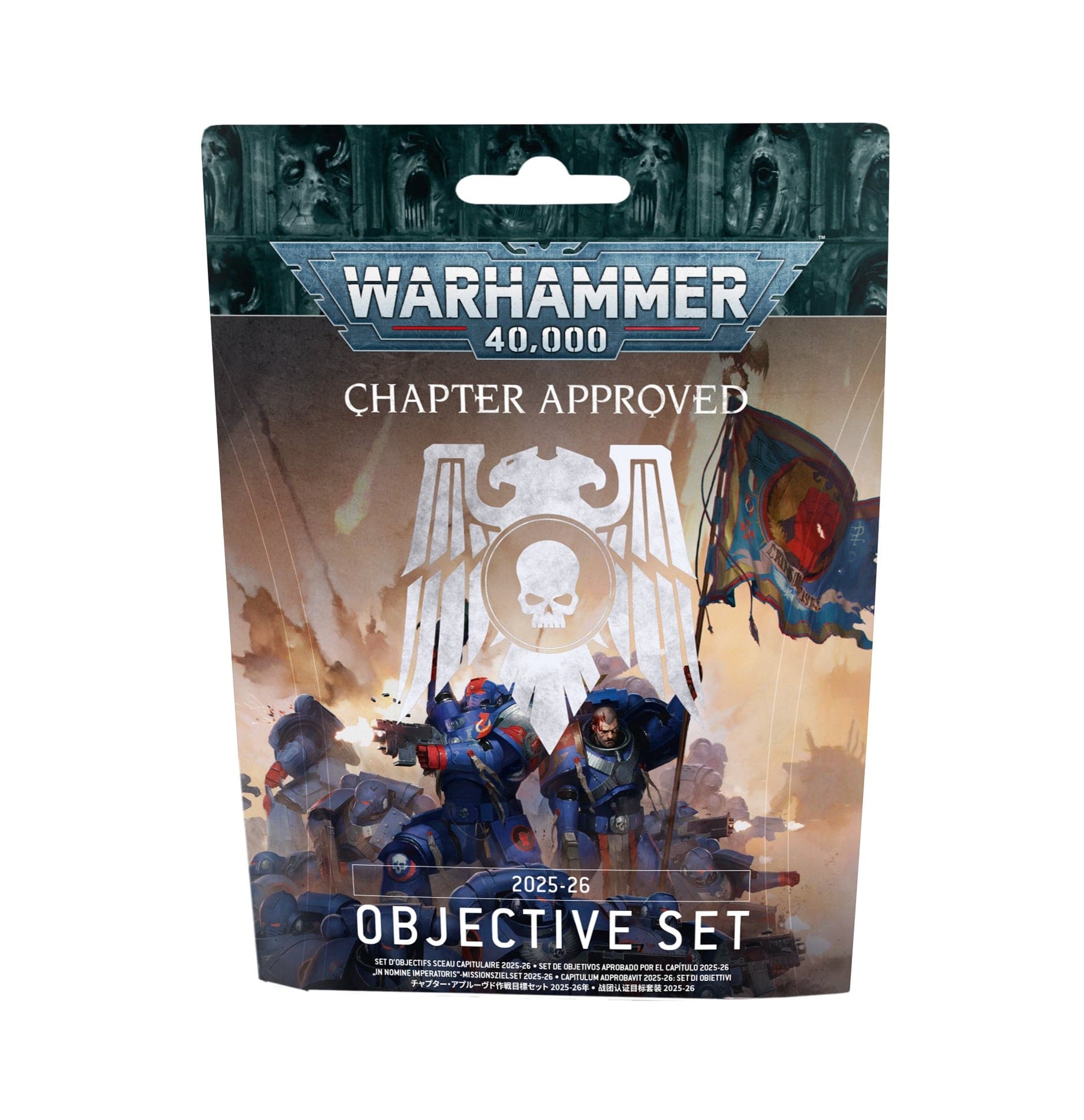 Games Workshop Tabletop Games > Games Workshop > Warhammer 40k > Space Wolves Warhammer 40K - Chapter Approved: Objectives Set 2025-26 5011921258475 65-54