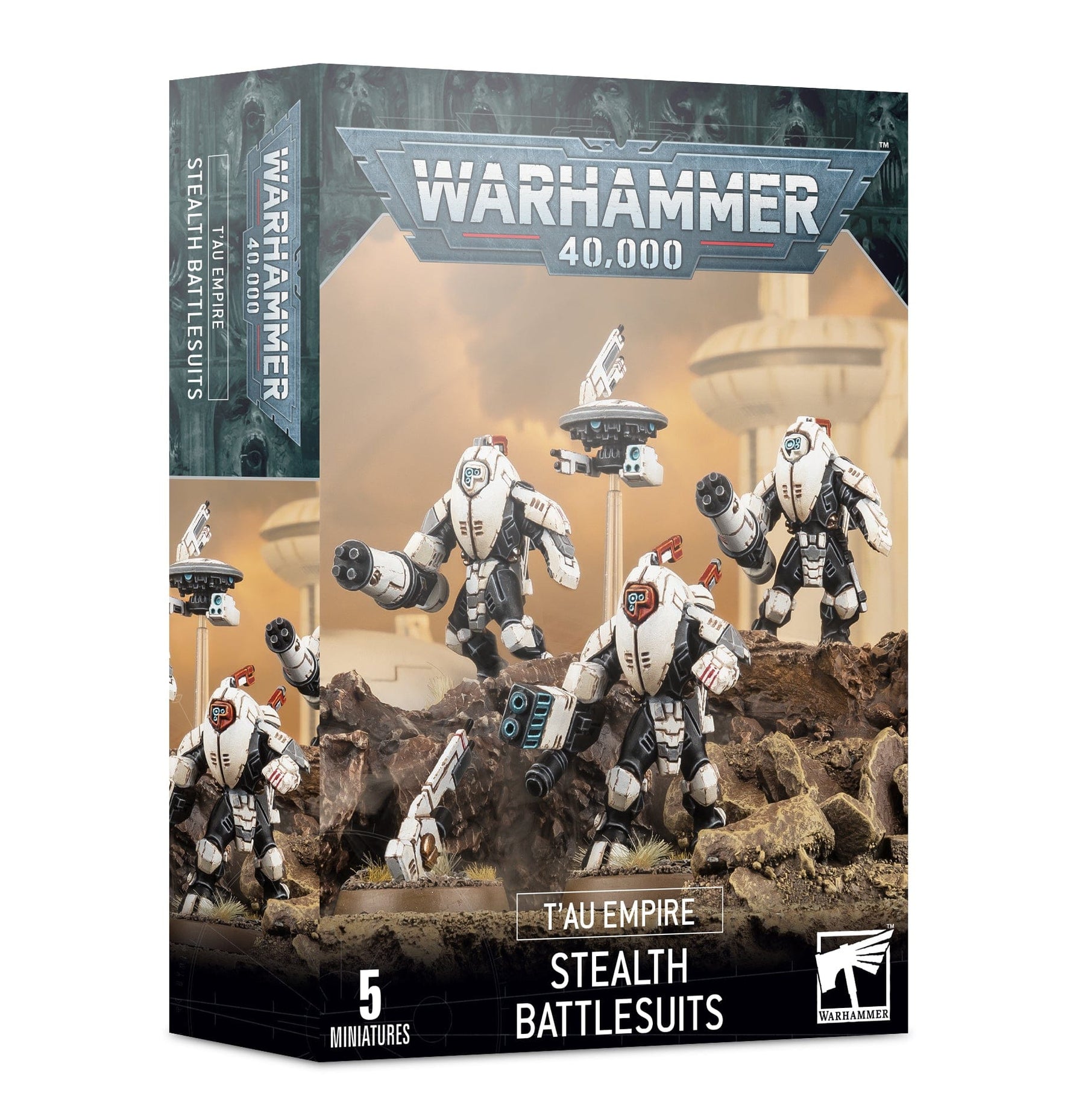 Games Workshop Tabletop Games > Games Workshop > Warhammer 40k > T'au Empire Warhammer 40k: T'au Empire - Stealth Battlesuits 5011921170029 56-14