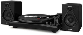 Gemini Music > Audio Equipment Gemini: TT-900BB Stereo Turntable Music System with Bluetooth Input, 50 Watt Speakers - Black 747705007292 GMNI07292
