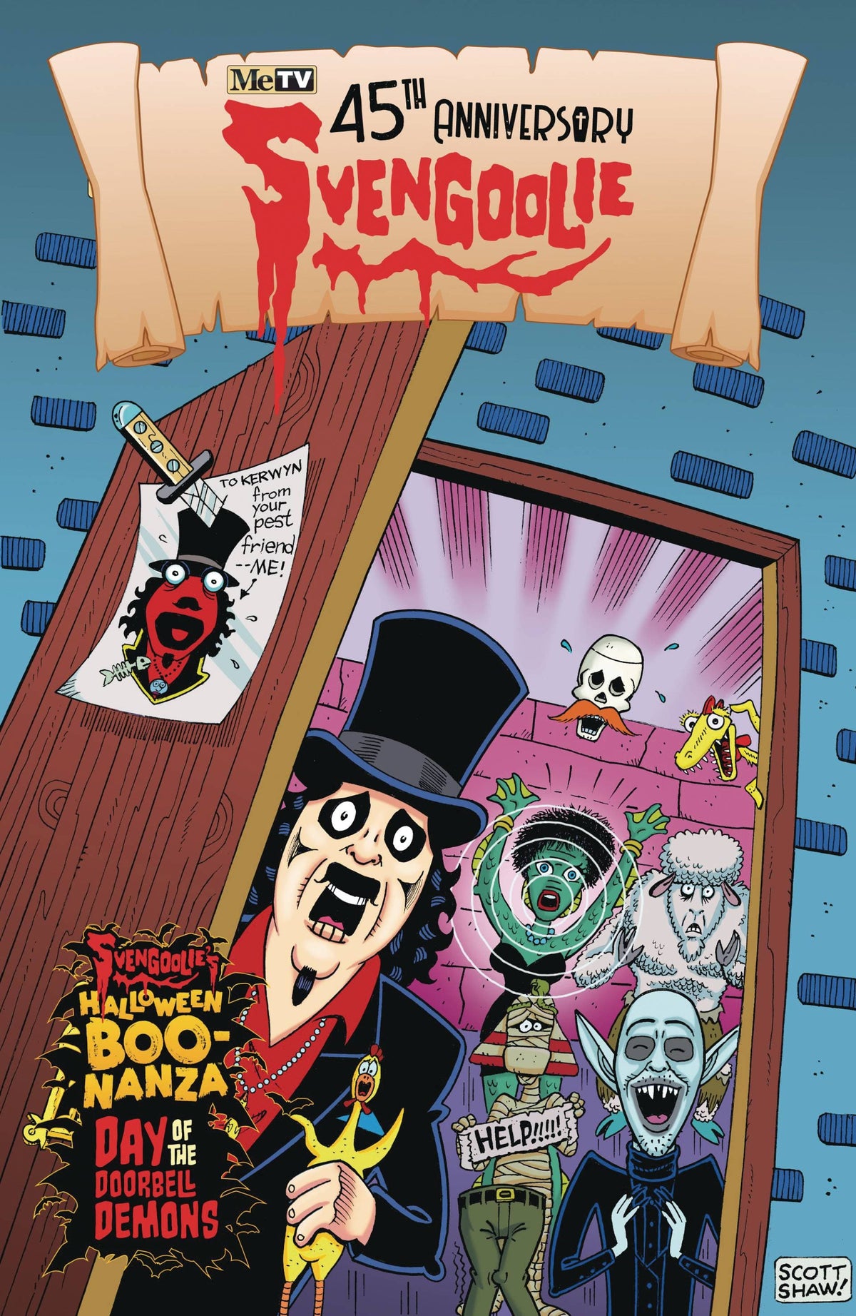 Gemstone Publishing Comic Books SVENGOOLIE 45TH ANNIV BOO NANZA CVR B SCOTT SHAW 978160360655400799