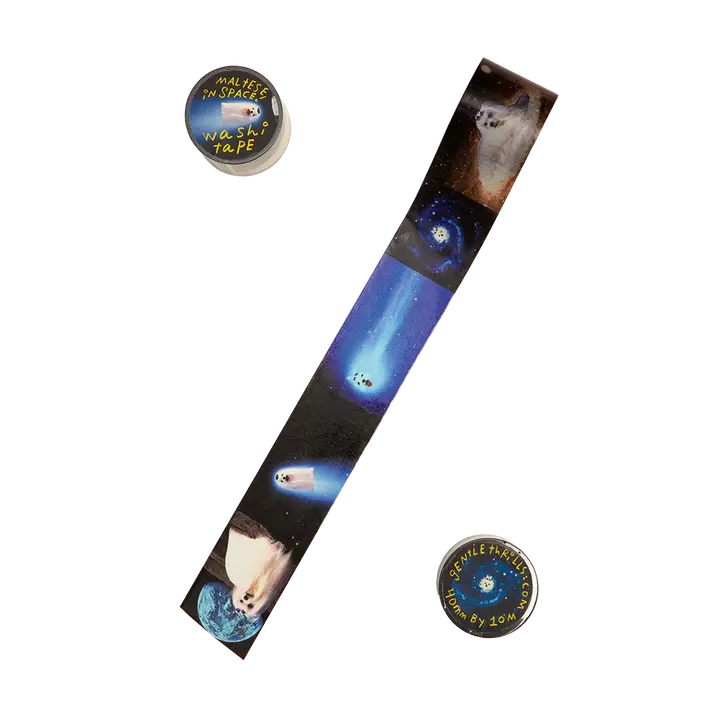 gentle thrills Stationery Maltese in Space Washi Tape 97593084 0211MS