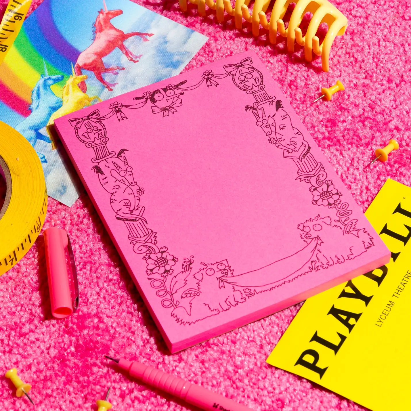 gentle thrills Stationery Pink Fancy Scratch Pad 79046396 02NOTEP25FSP-P