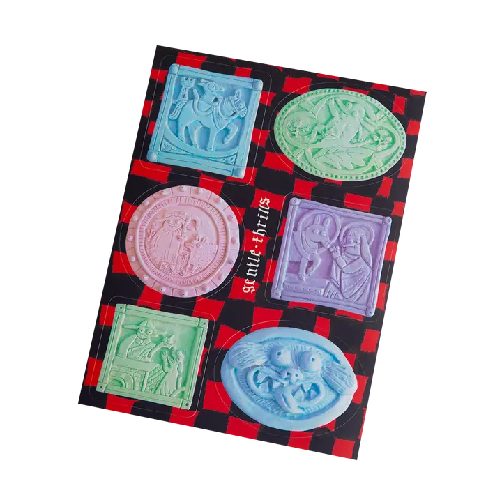 gentle thrills Stationery Relief Tiles Sticker Pack 08996348 0205RT