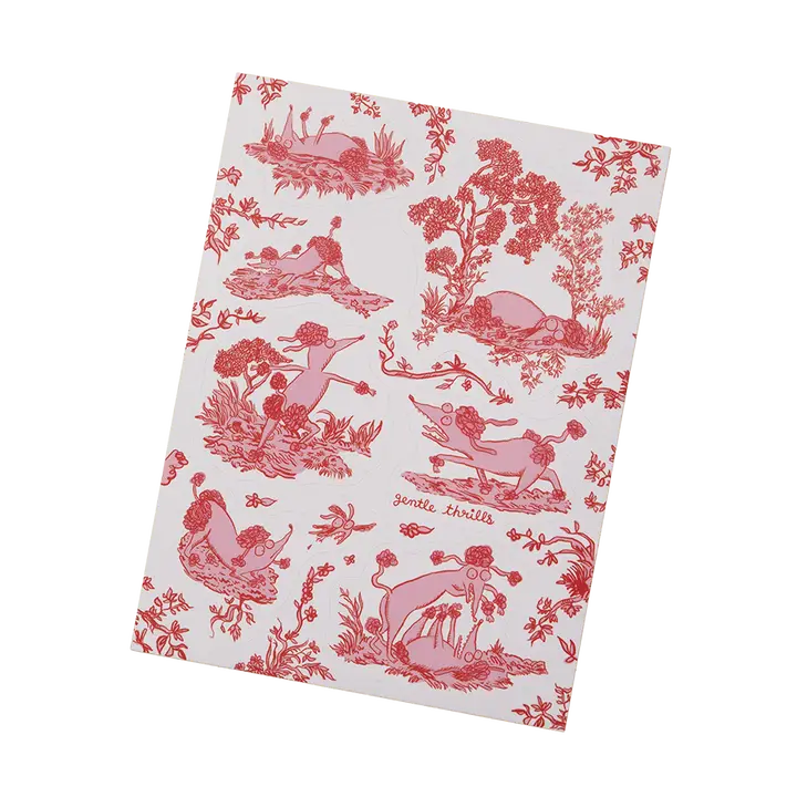 gentle thrills Stationery Toile D'ennui Poodles Sticker Pack 12207612 0205PT