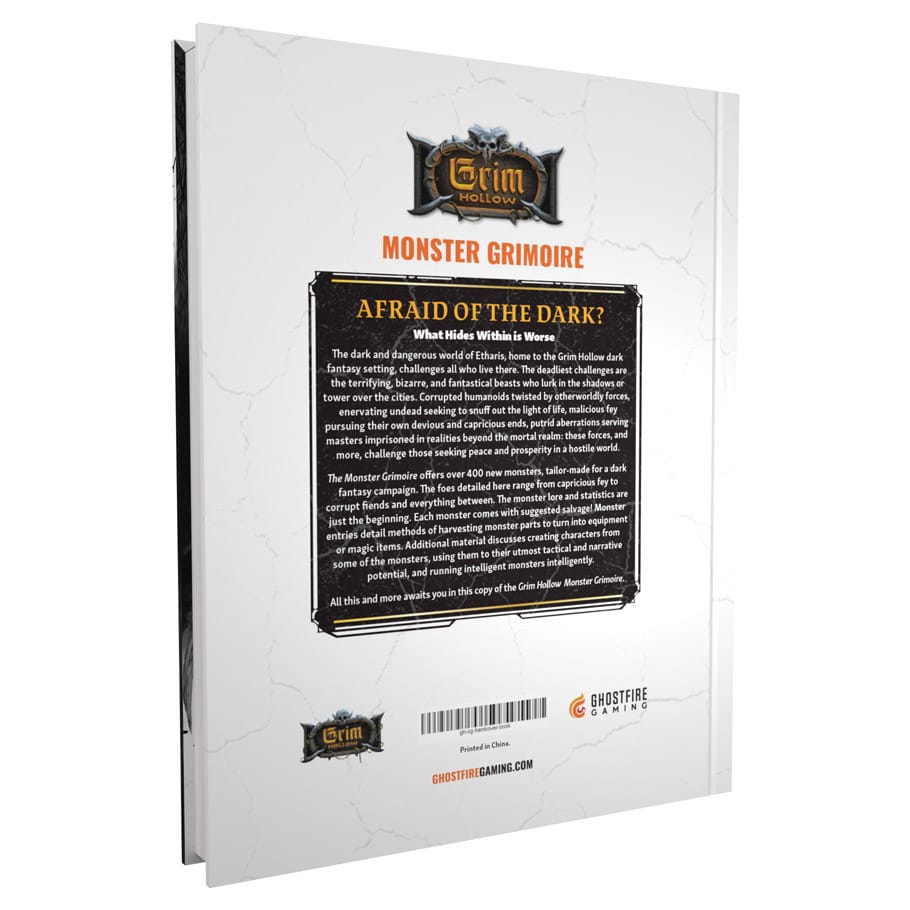 Ghostfire Gaming Books > RPG D&D 5E: Grim Hollow 2E - Monster Grimoire 9781763592636 GHOGHRFBOOKMG
