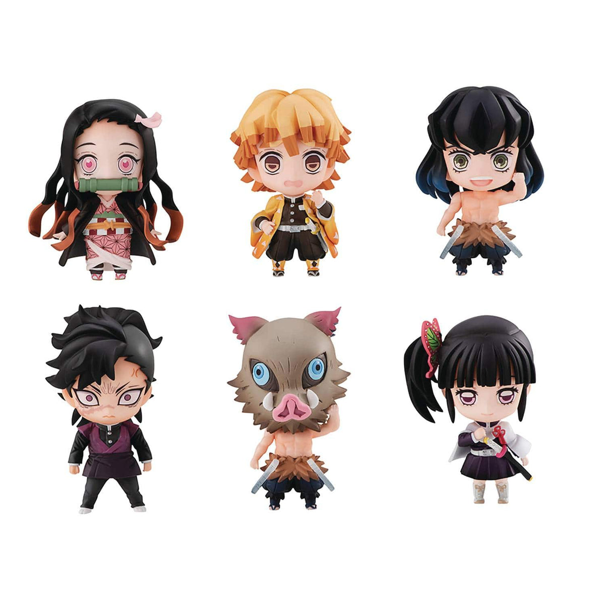 Good Smile Company Toys > Statues > Anime MEGAHOUSE CORPORATION: DEMON SLAYER KIMETSU - TANJIRO & FRIENDS MASCOT SET WITH GIFT 4535123831485 STL192309