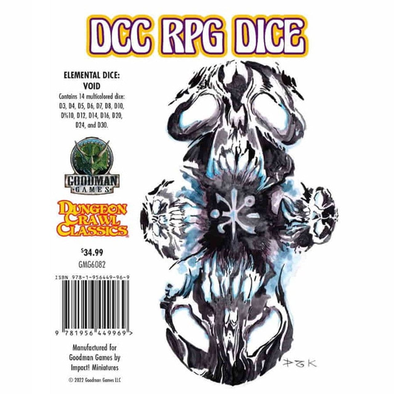 Goodman Games Dice > Other Dice DCC Dice: Elemental Dice Set - Void (14 dice set) 9781956449969 GMG 6082