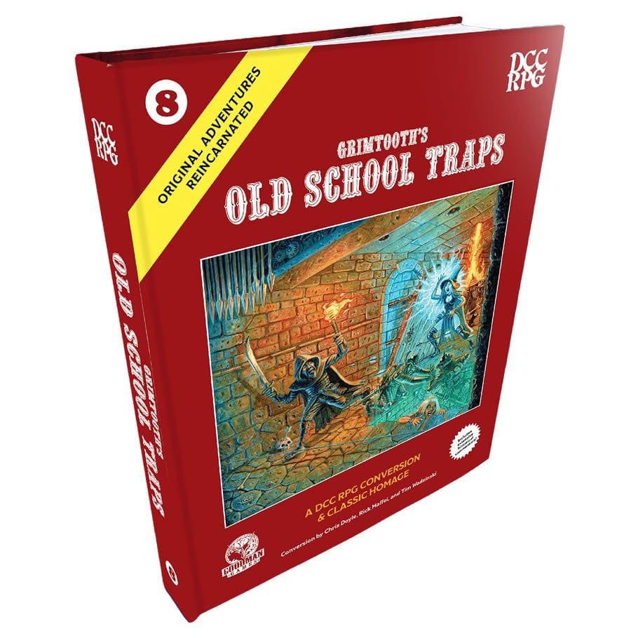 Goodman Games Tabletop Games > Role-Playing Games Dungeon Crawl Classics: Original Adventures Reincarnated #8 Grimtooth’s Old School Traps 9781961756229 GMG4725