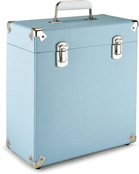 GPO Music > Music Supplies GPO Retro SWB18BLU 12" Vinyl Record Case 35 Count Capacity with Removable Lid - Blue 5060237570856 GPO70856