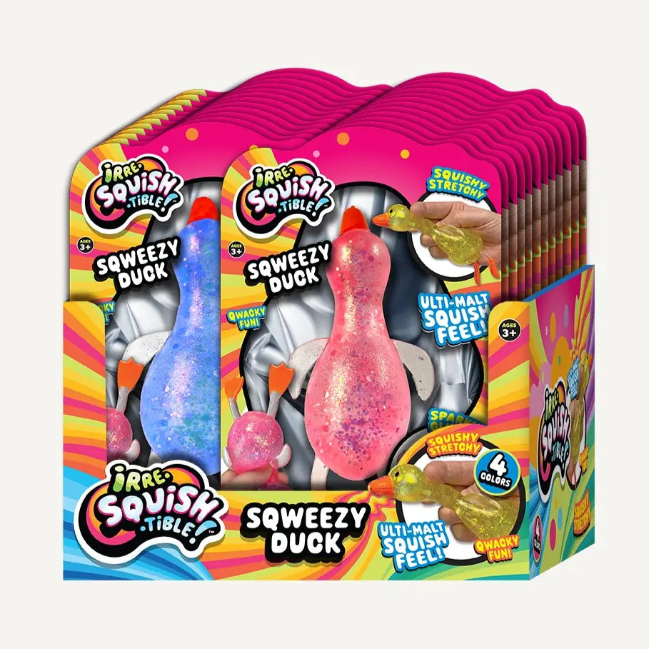 Grandpa Joe's Candy Shop Toys > Fidget Toys Irre-Squish-Tible Sqweezy Duck 075656045361 50340