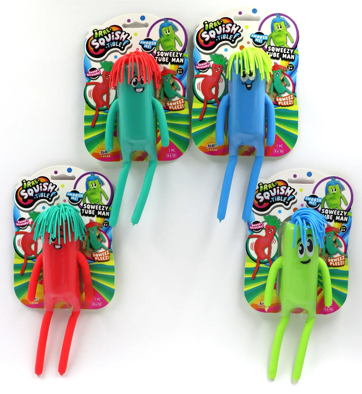 Grandpa Joe's Candy Shop Toys > Fidget Toys Irre-Squish-Tible Sqweezy Tube Man 075656045460 50348