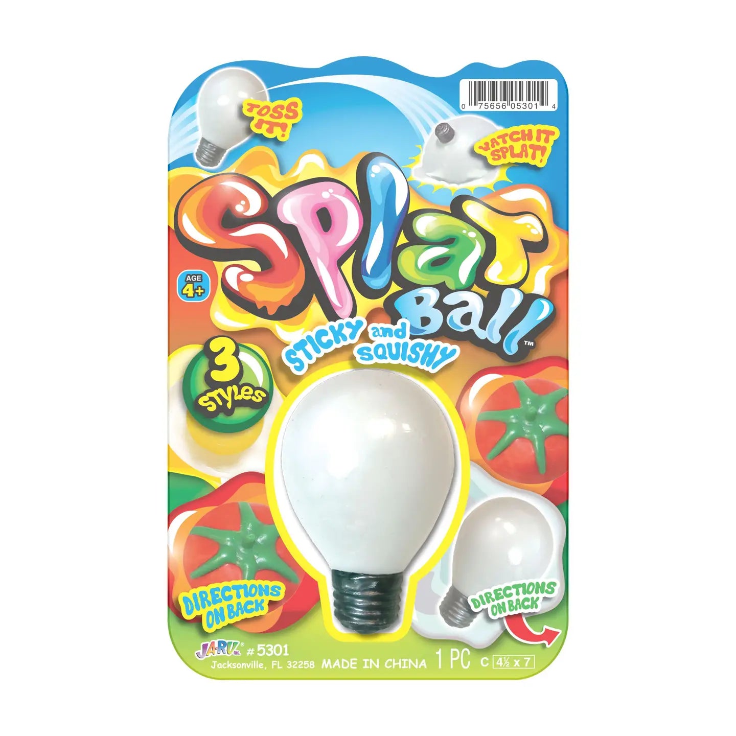 Grandpa Joe's Candy Shop Toys > Fidget Toys Splat Ball, Assorted 075656053014 50328