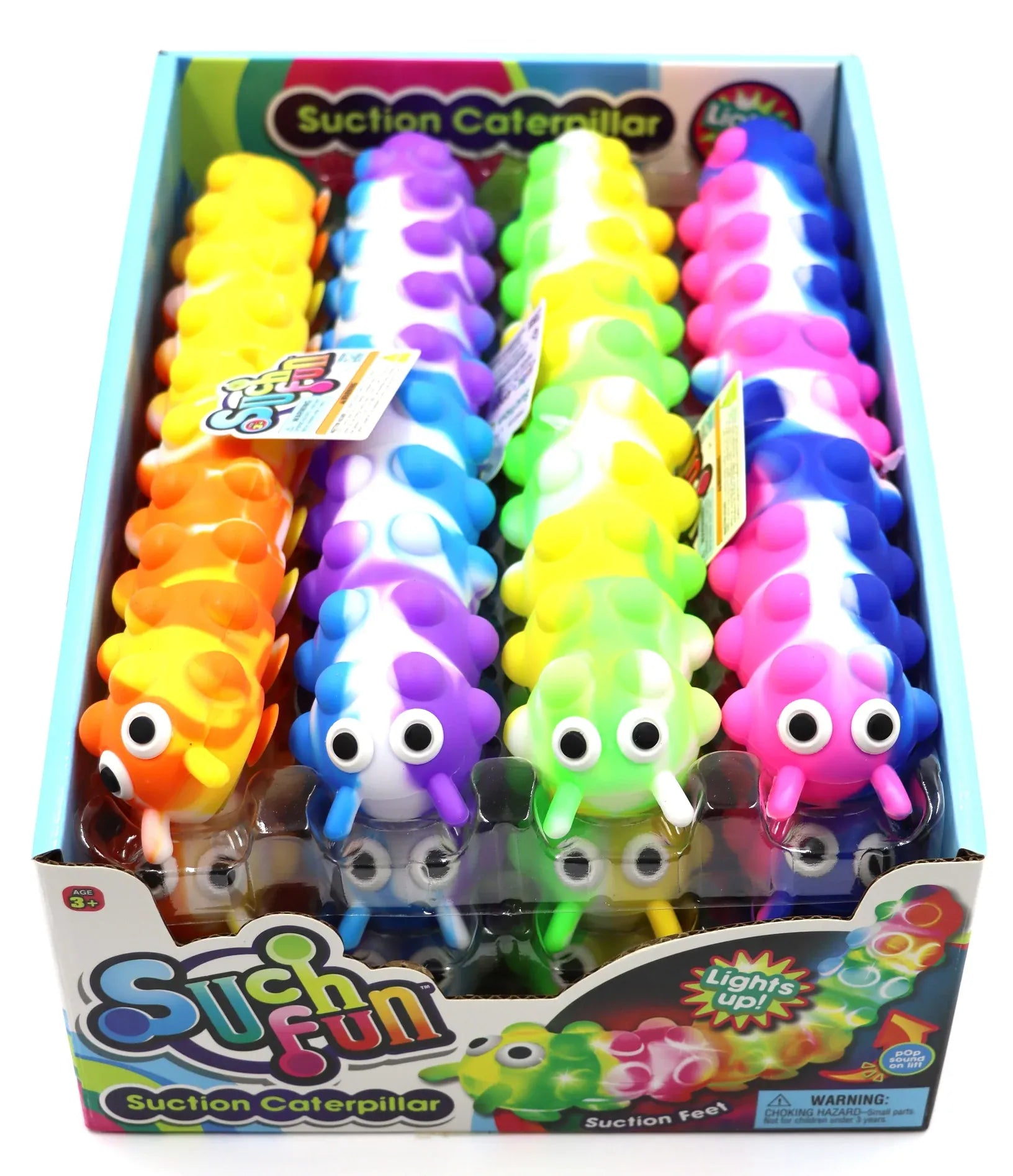Grandpa Joe's Candy Shop Toys > Fidget Toys Such Fun - Light Up Suction Caterpillar 075656049017 50344