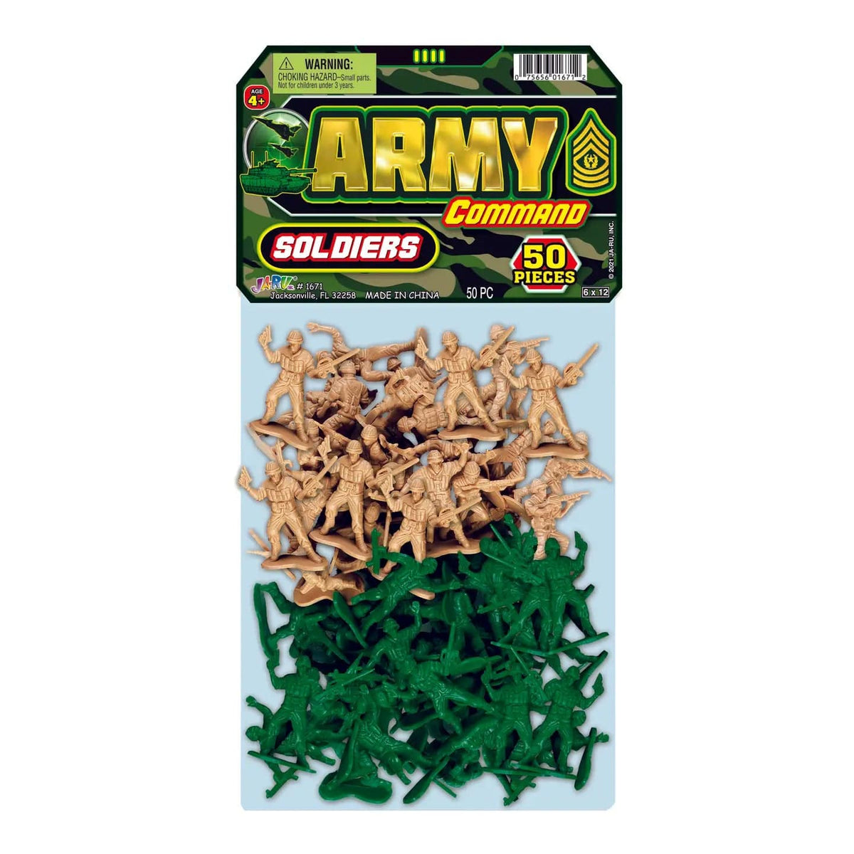 GRANDPA JOES Toys > Other Toys Army Command Soldiers, 50pc Bags 075656016712 50332